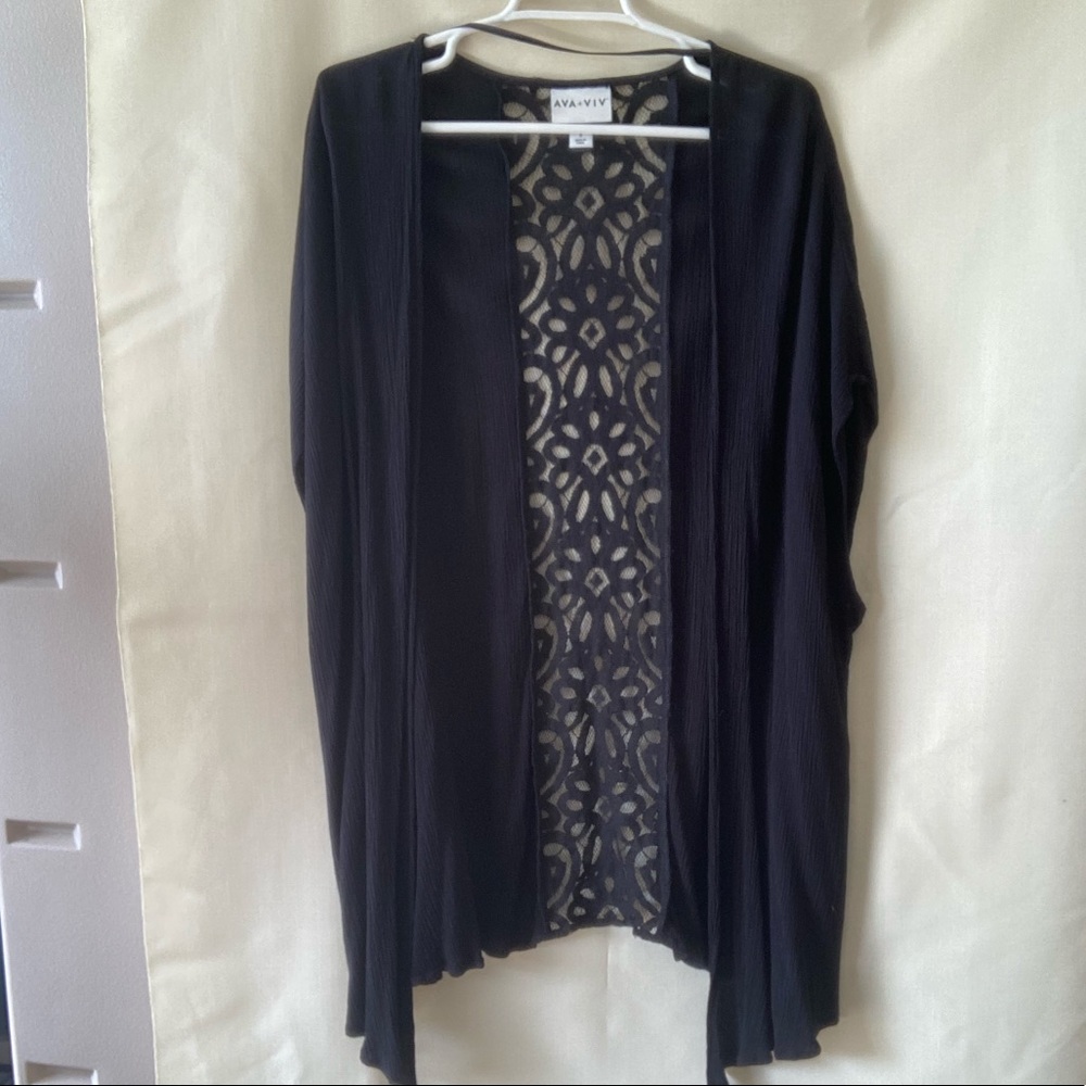 Ava & Viv black shawl/cover size X plus from Target